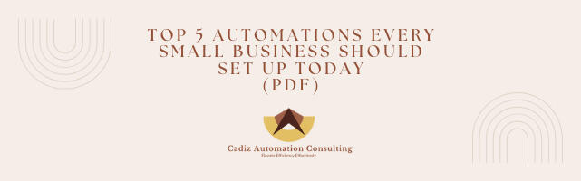 Download PDF "Top 5 Automations Every Small Business Should Set Up Today"